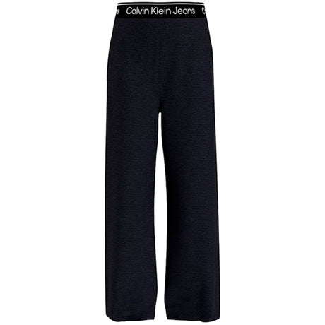 Calvin Klein Logo Tape Punto Strik Pants Black