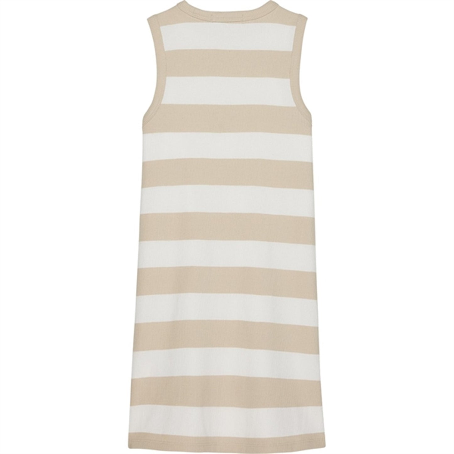 Calvin Klein Rib Dress Bright White/Classic Beige