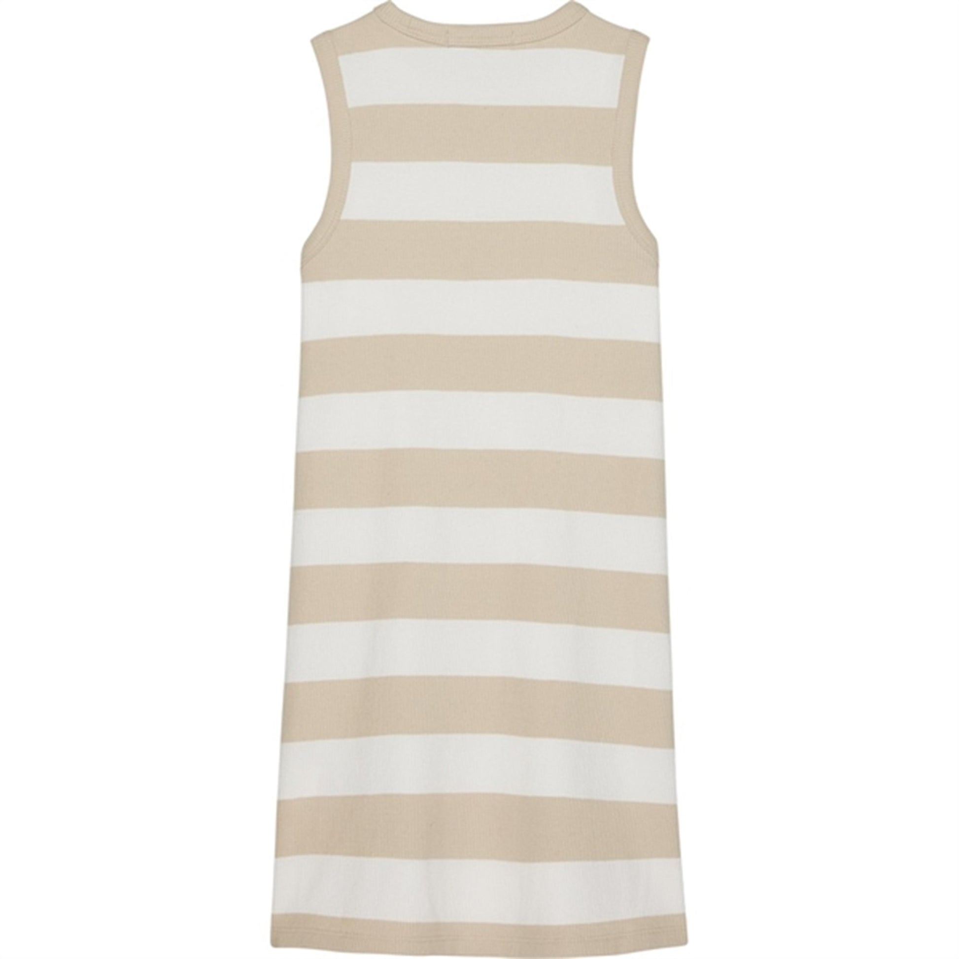 Calvin Klein Rib Dress Bright White/Classic Beige