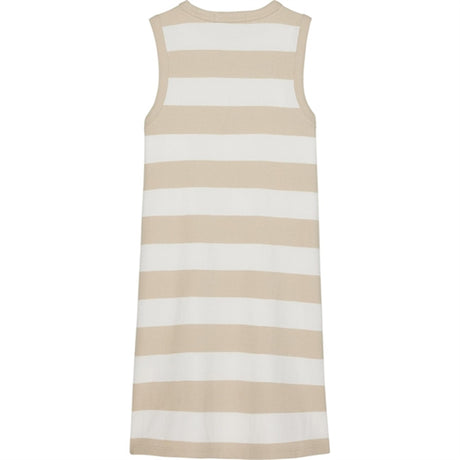Calvin Klein Rib Dress Bright White/Classic Beige