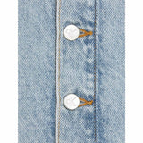Calvin Klein Strap Denim Top Powder Blue