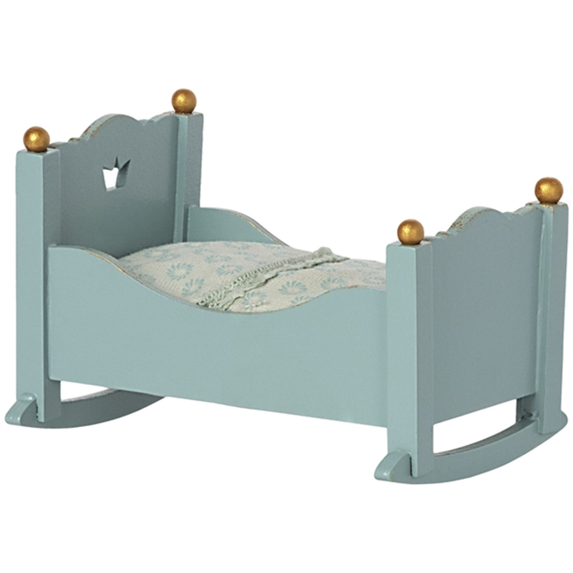 Maileg Cradle Baby Blue