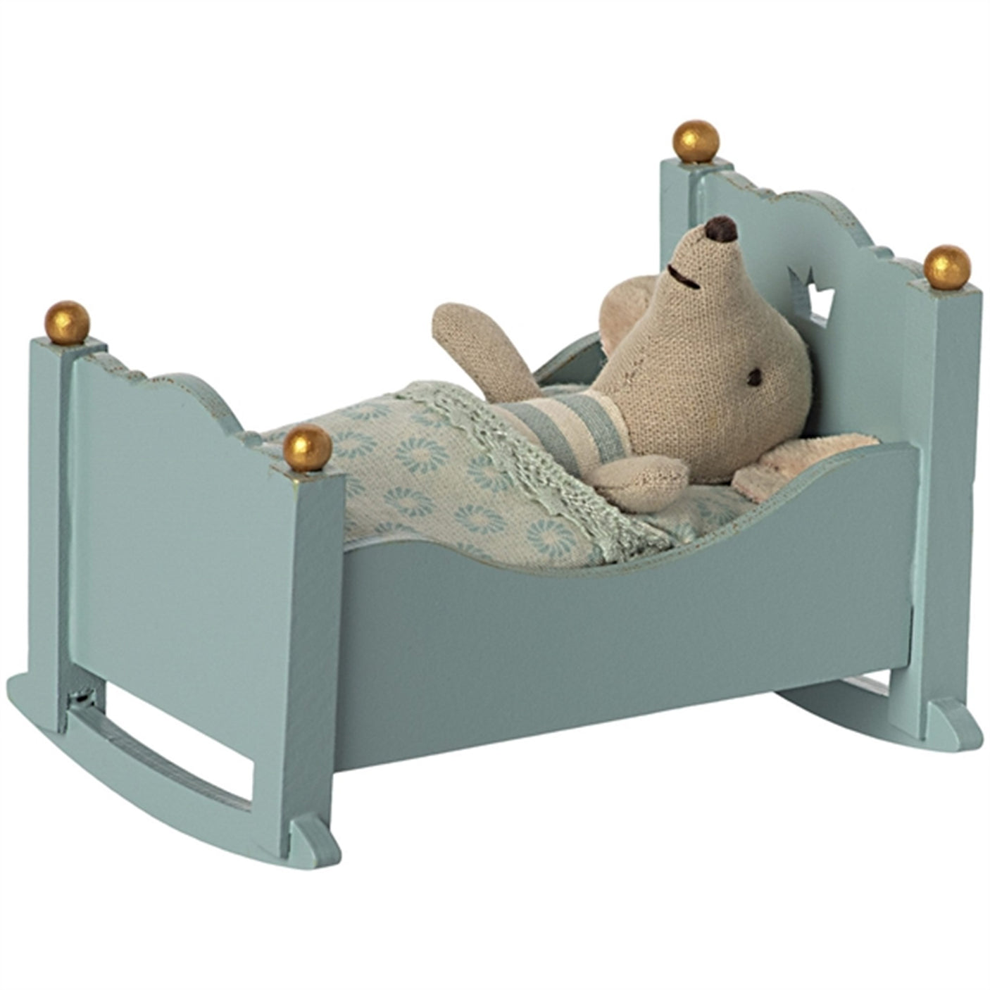 Maileg Cradle Baby Blue