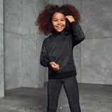 Kids ONLY Black Glitter Mady Hoodie