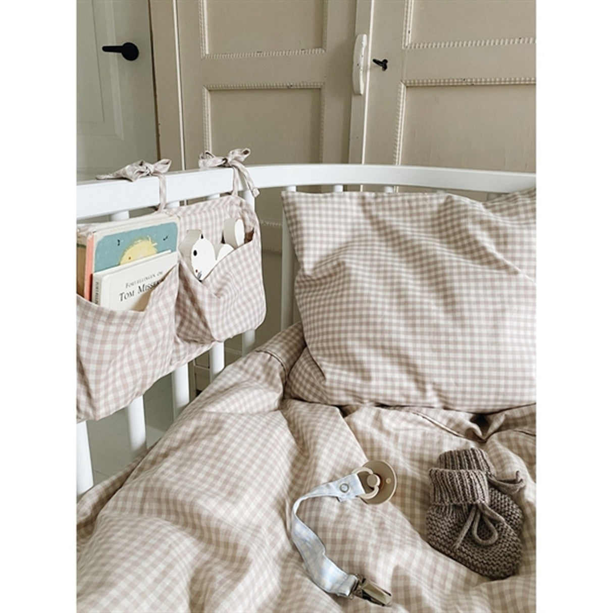 Lalaby Bed Pocket Beige Gingham