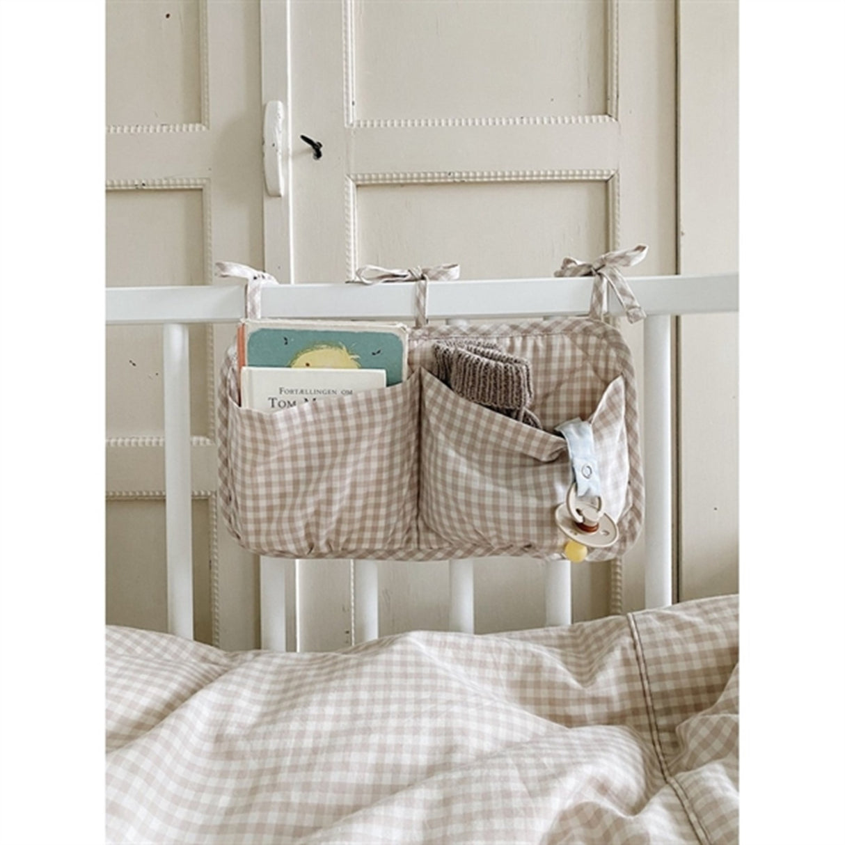 Lalaby Bed Pocket Beige Gingham