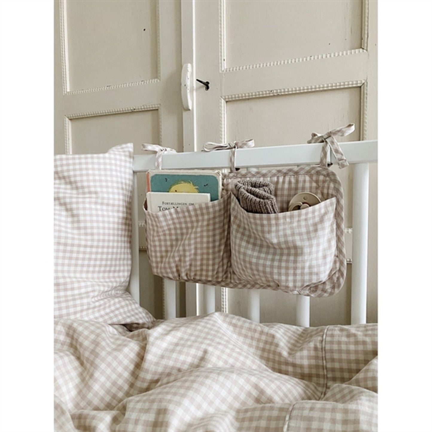 Lalaby Bed Pocket Beige Gingham