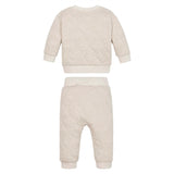 Calvin Klein Soft Quiltet Sweatsuit Beige Heather