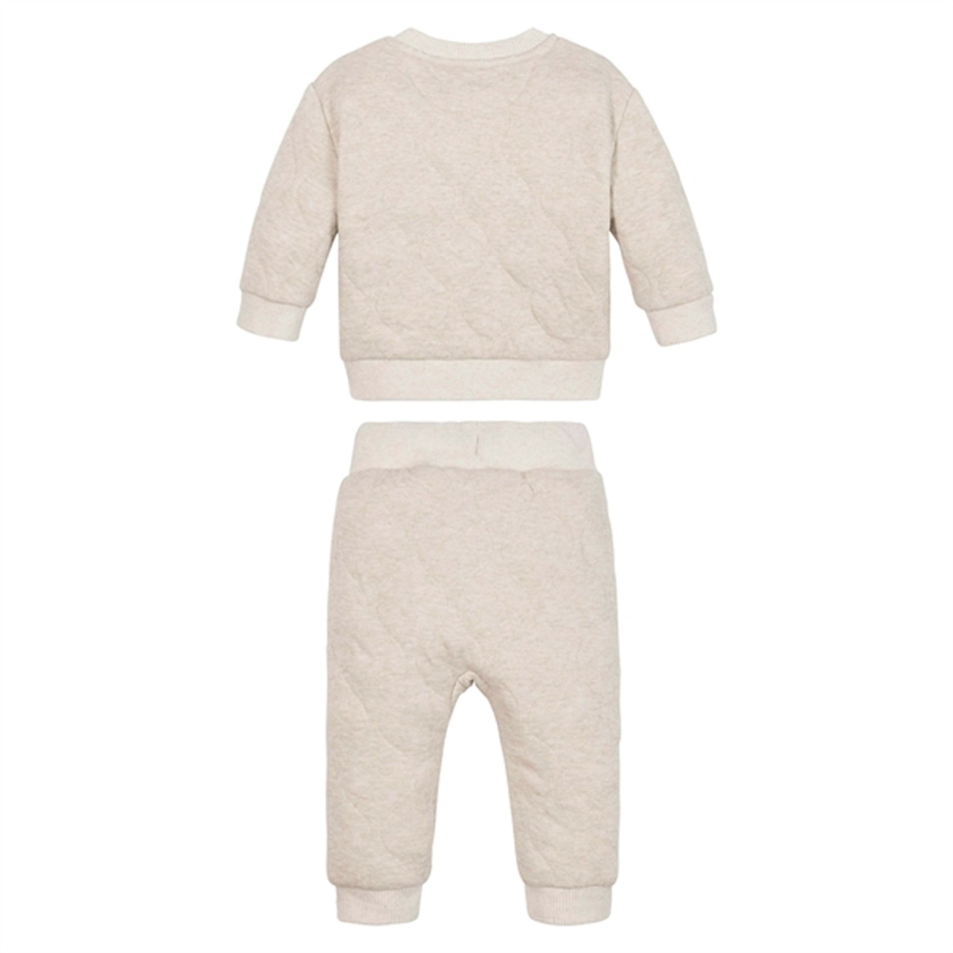 Calvin Klein Soft Quiltet Sweatsuit Beige Heather