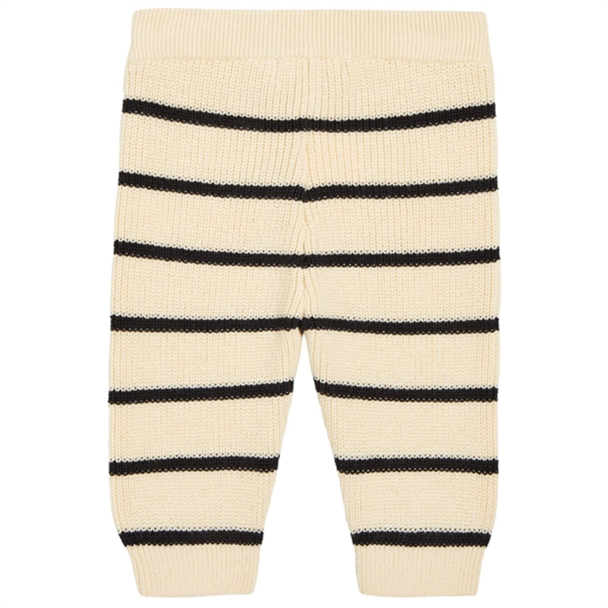 Calvin Klein Striped Cardigan Strik Sæt Black/ Vanilla Stripe 2