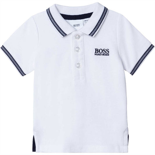 Hugo Boss Boy Short Sleeved Polo White