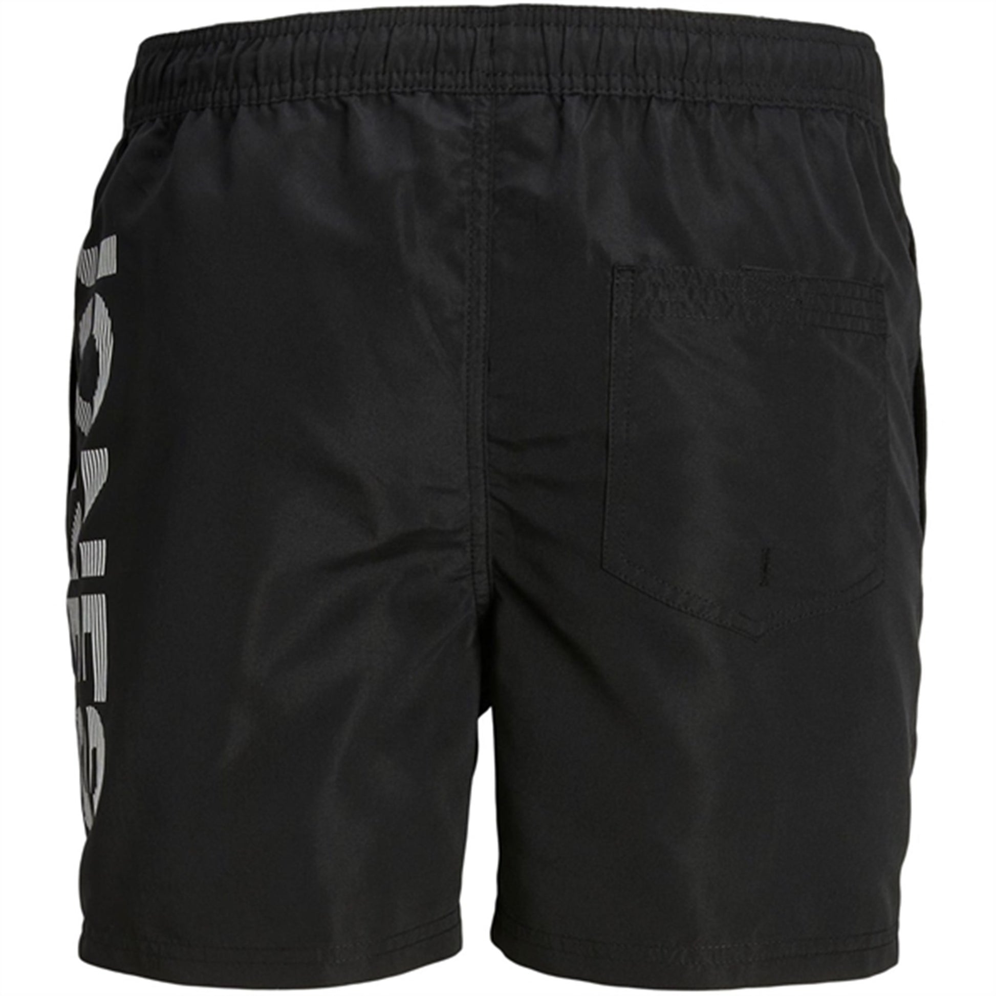 Jack & Jones Junior Black Fiji Swim Trunks Spice Logo
