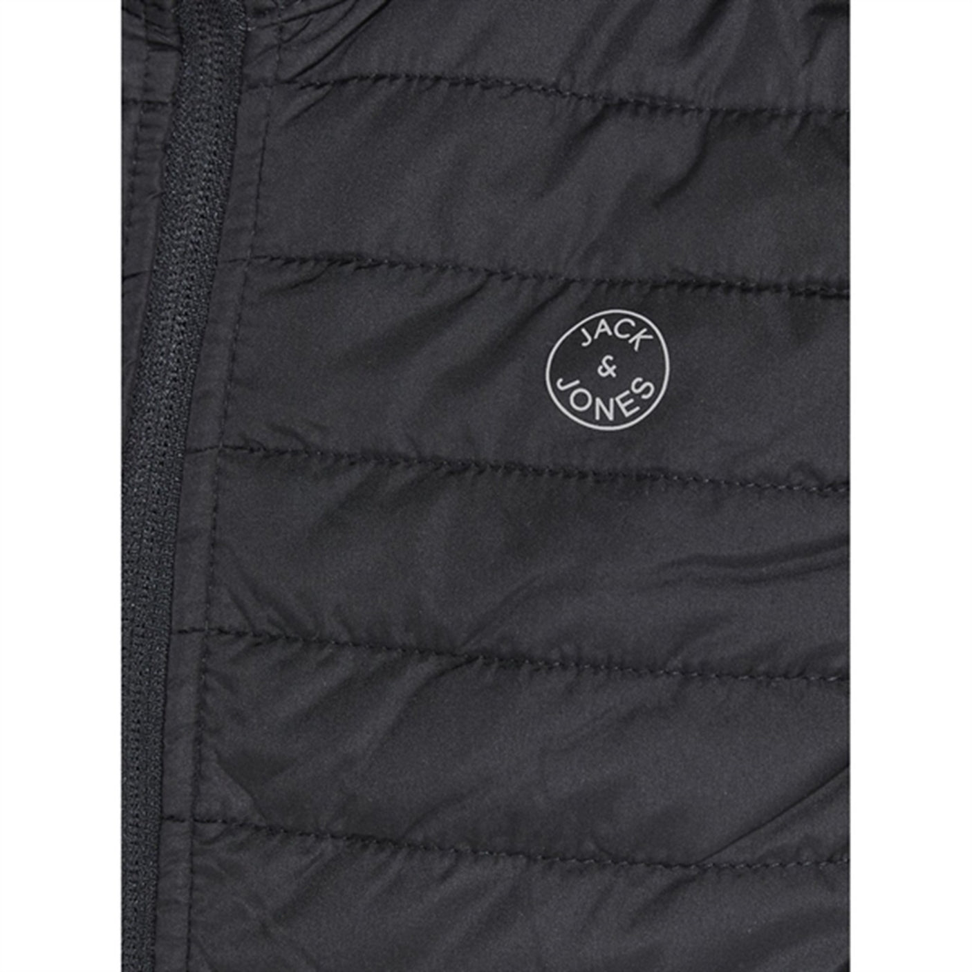 Jack & Jones Junior Black Multi Quilted Vest Noos