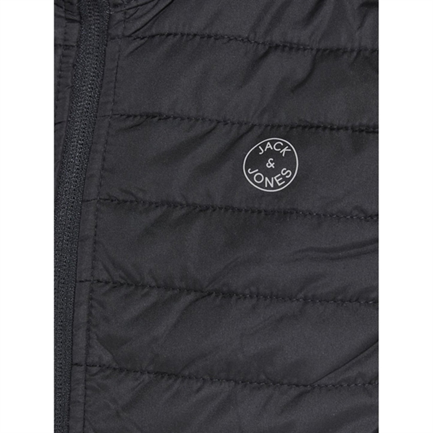 Jack & Jones Junior Black Multi Quilted Vest Noos
