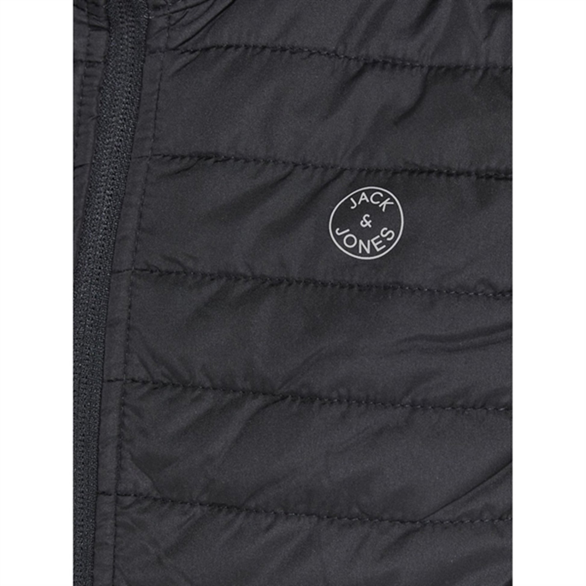 Jack & Jones Junior Black Multi Quilted Vest Noos