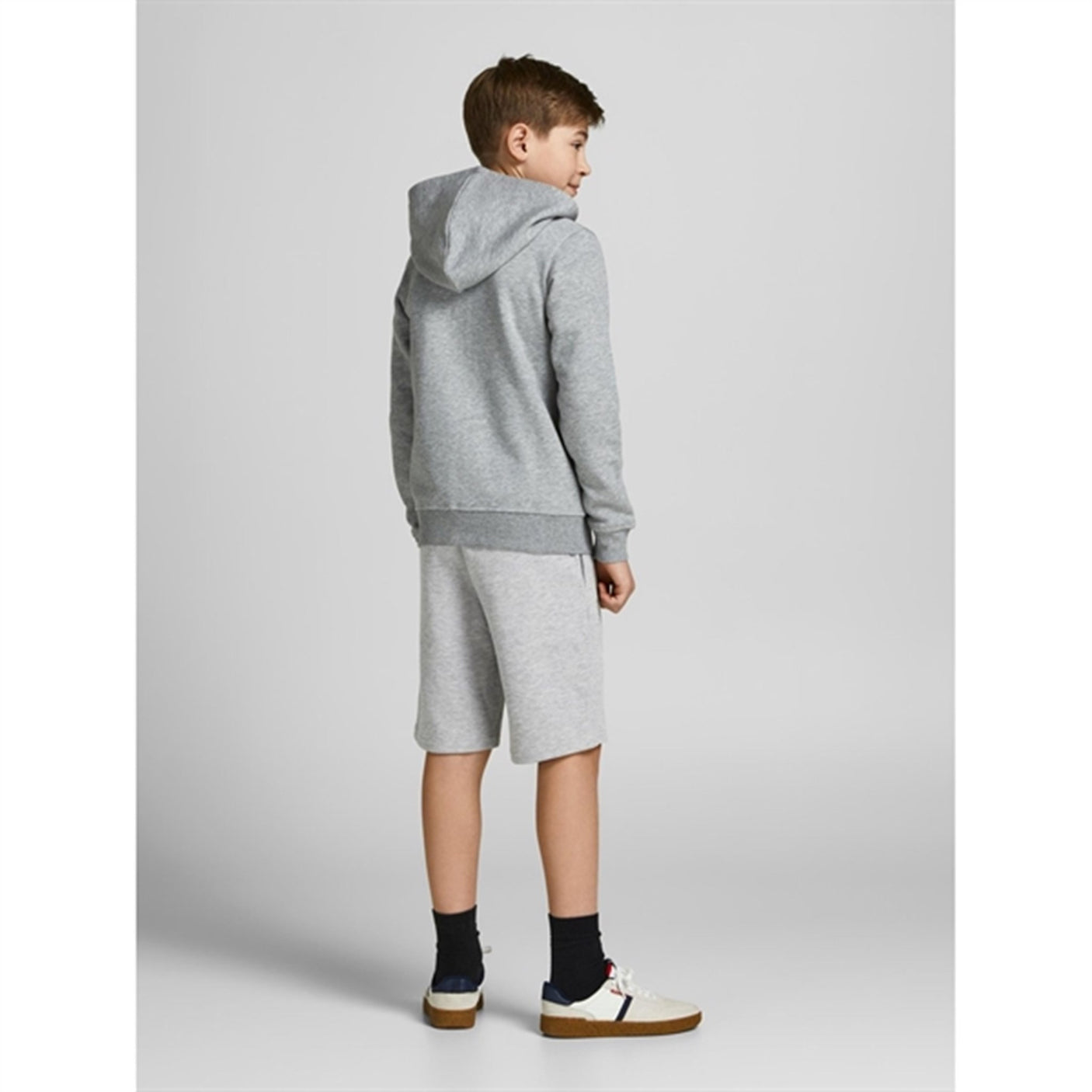 Jack & Jones Junior Light Grey Melange Basic Sweat Shorts