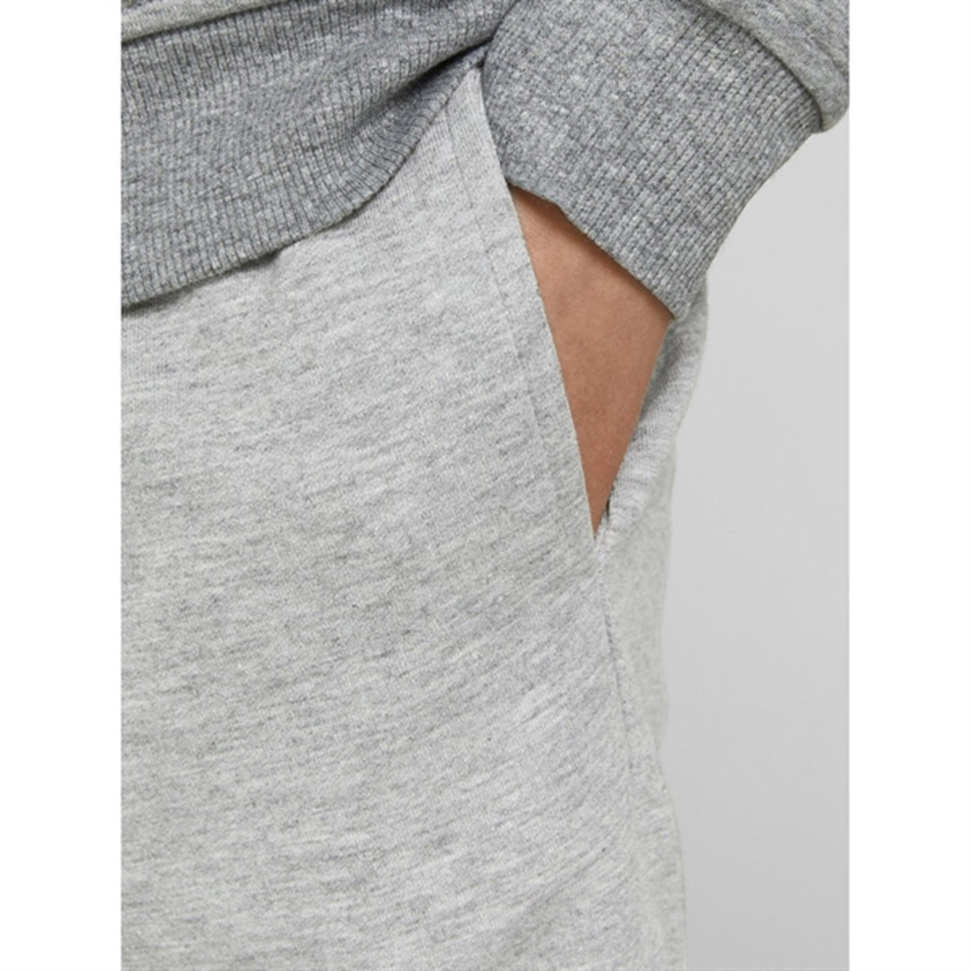 Jack & Jones Junior Light Grey Melange Basic Sweat Shorts