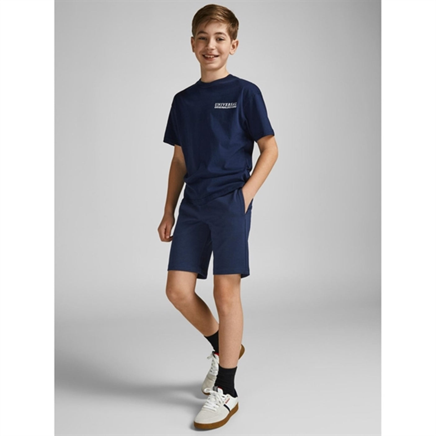 Jack & Jones Junior Navy Blazer Basic Sweat Shorts