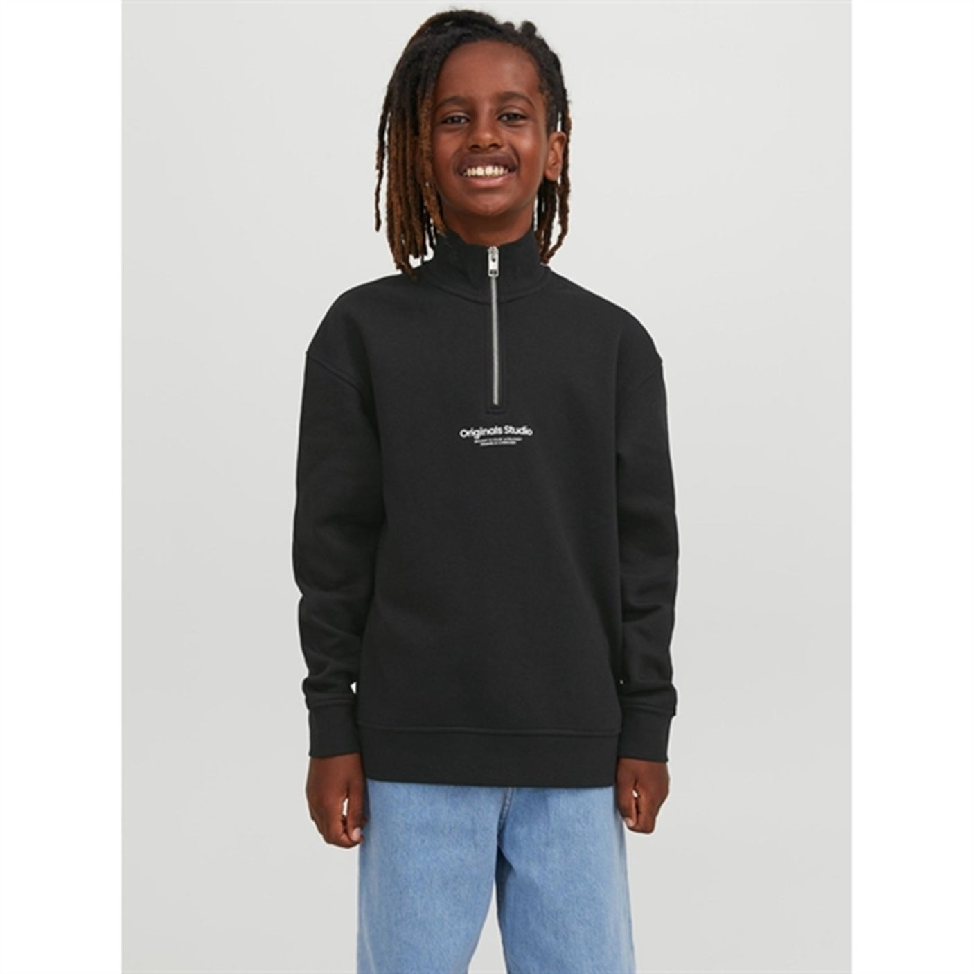 Jack & Jones Junior Black Jorvesterbro Sweatshirt