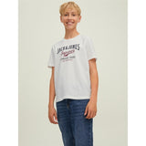 Jack & Jones Junior Cloud Dancer Logo T-Shirt Noos