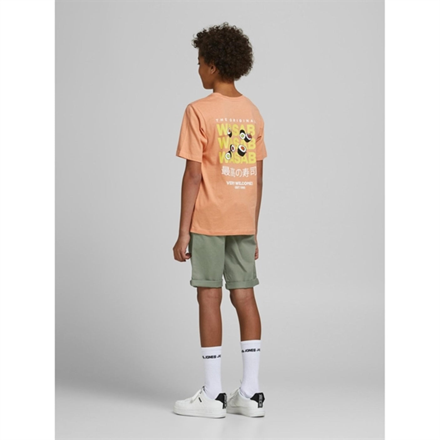 Jack & Jones Junior Deep Lichen Green Bowie Solid Shorts