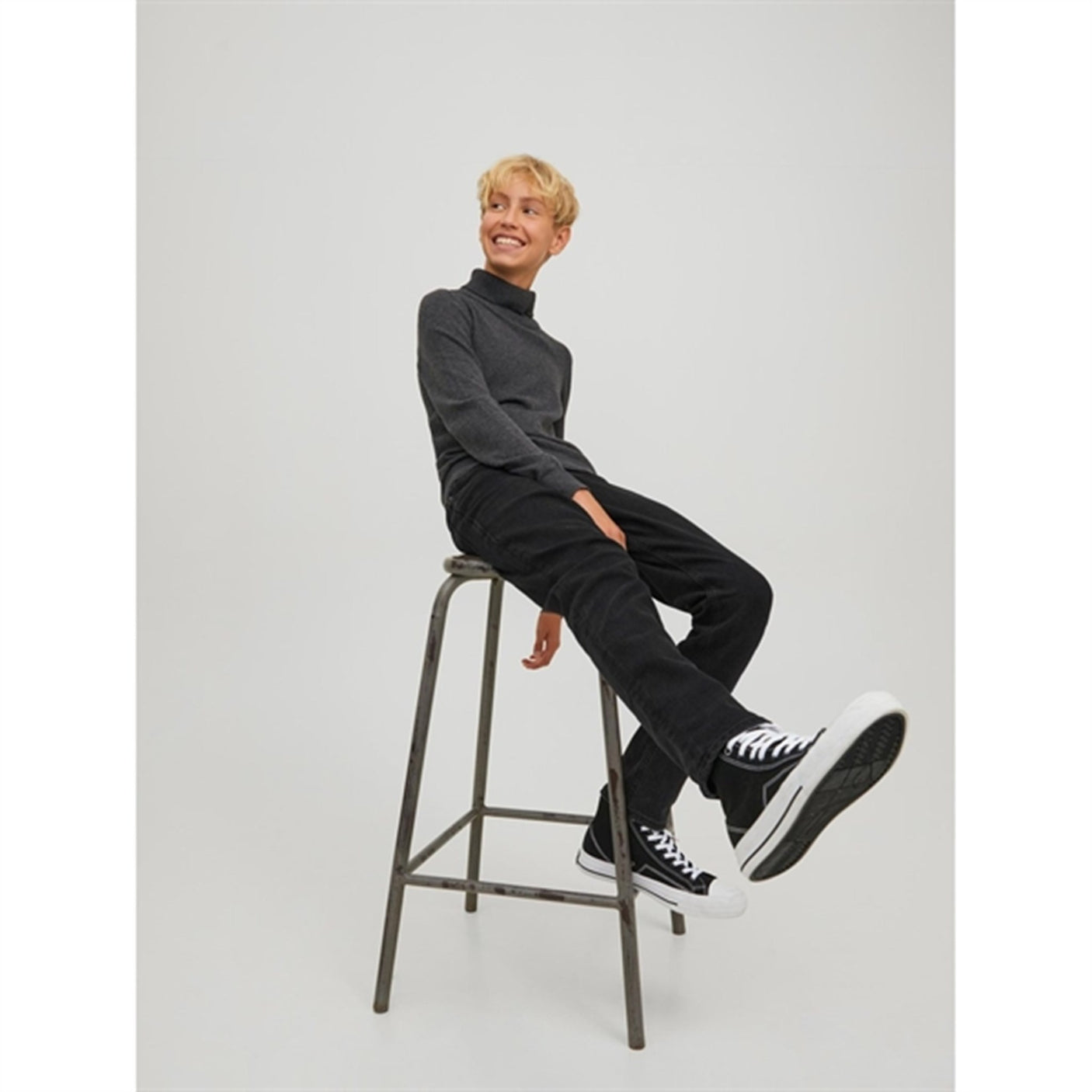 Jack & Jones Junior Black Denim Original Glenn Jeans 105 Noos