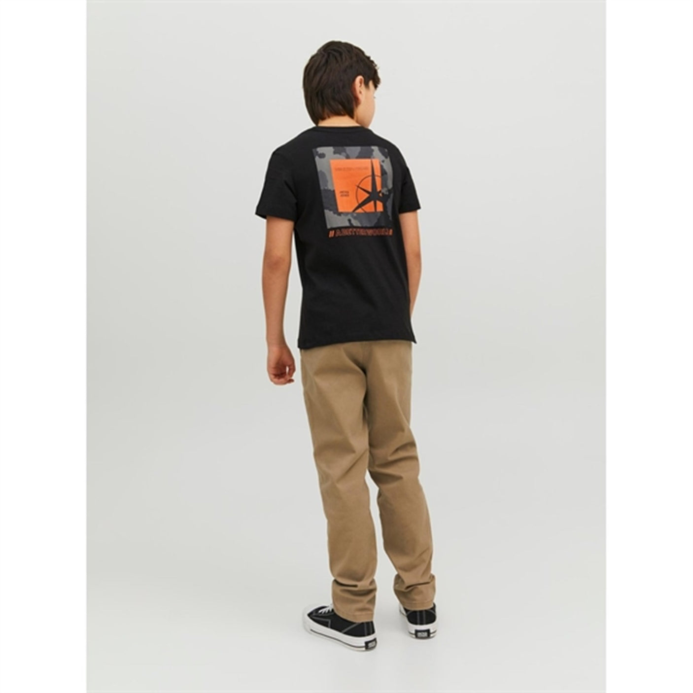 Jack & Jones Junior Black Filo T-Shirt