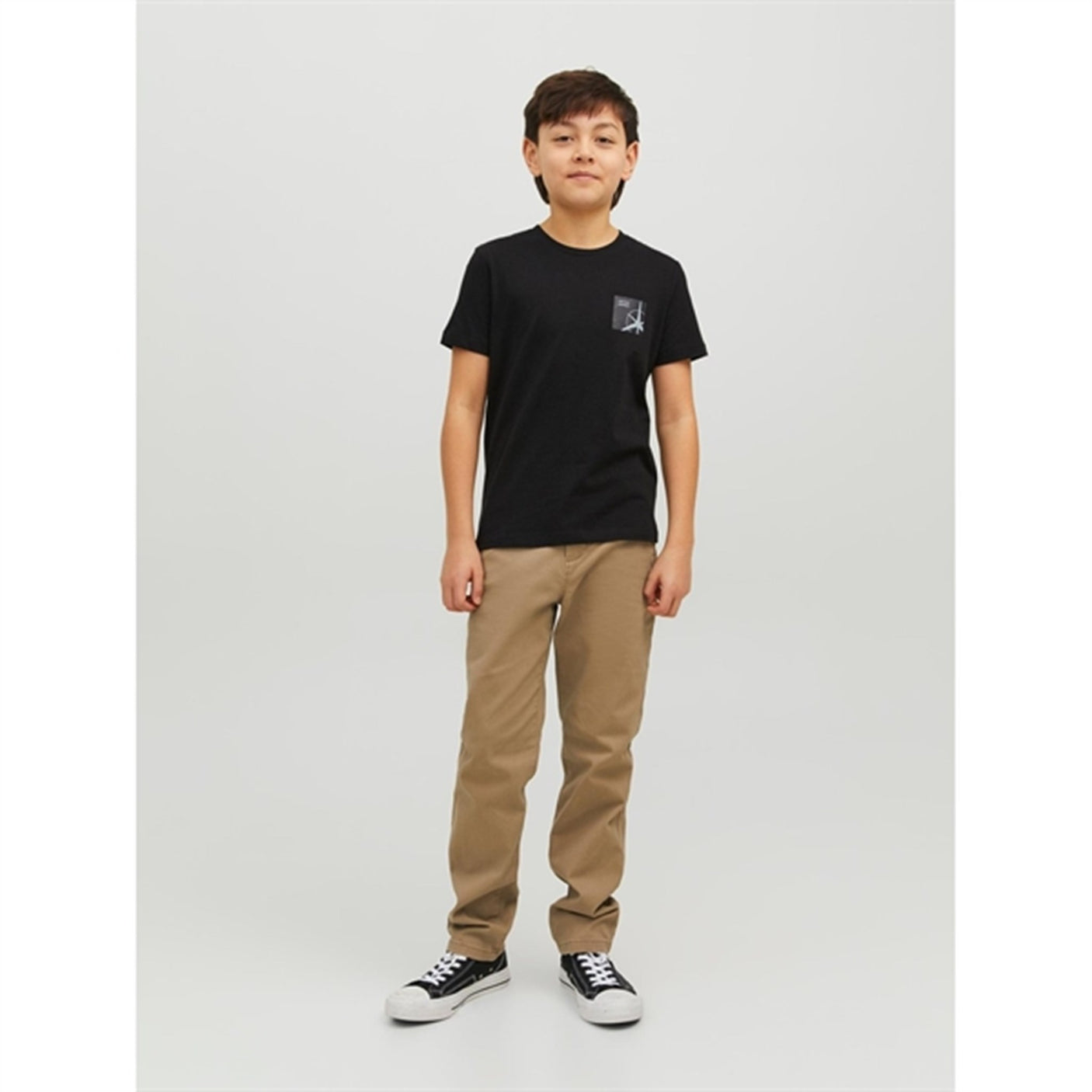 Jack & Jones Junior Black Filo T-Shirt