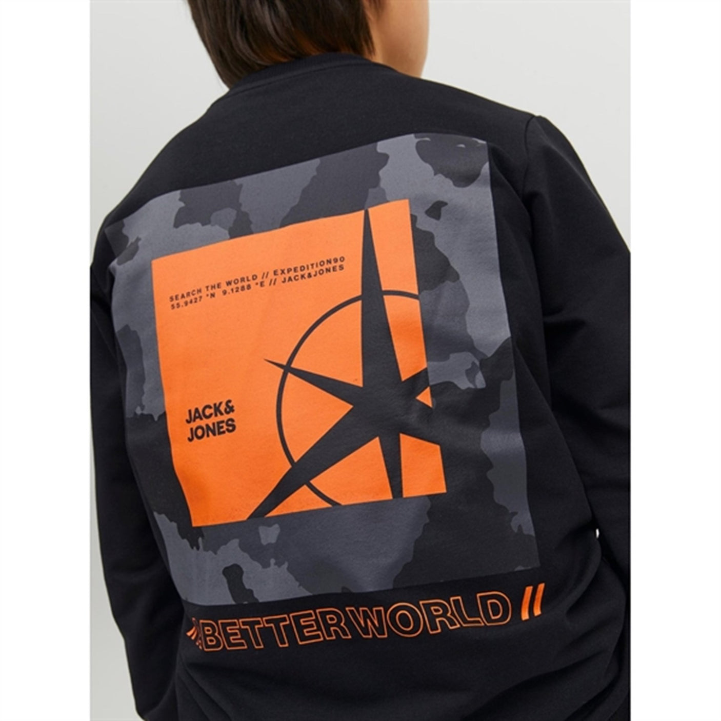 Jack & Jones Junior Black Filo Sweatshirt