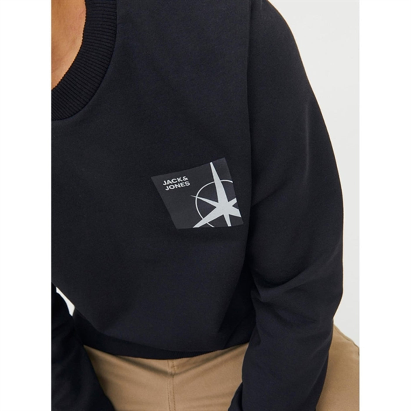 Jack & Jones Junior Black Filo Sweatshirt