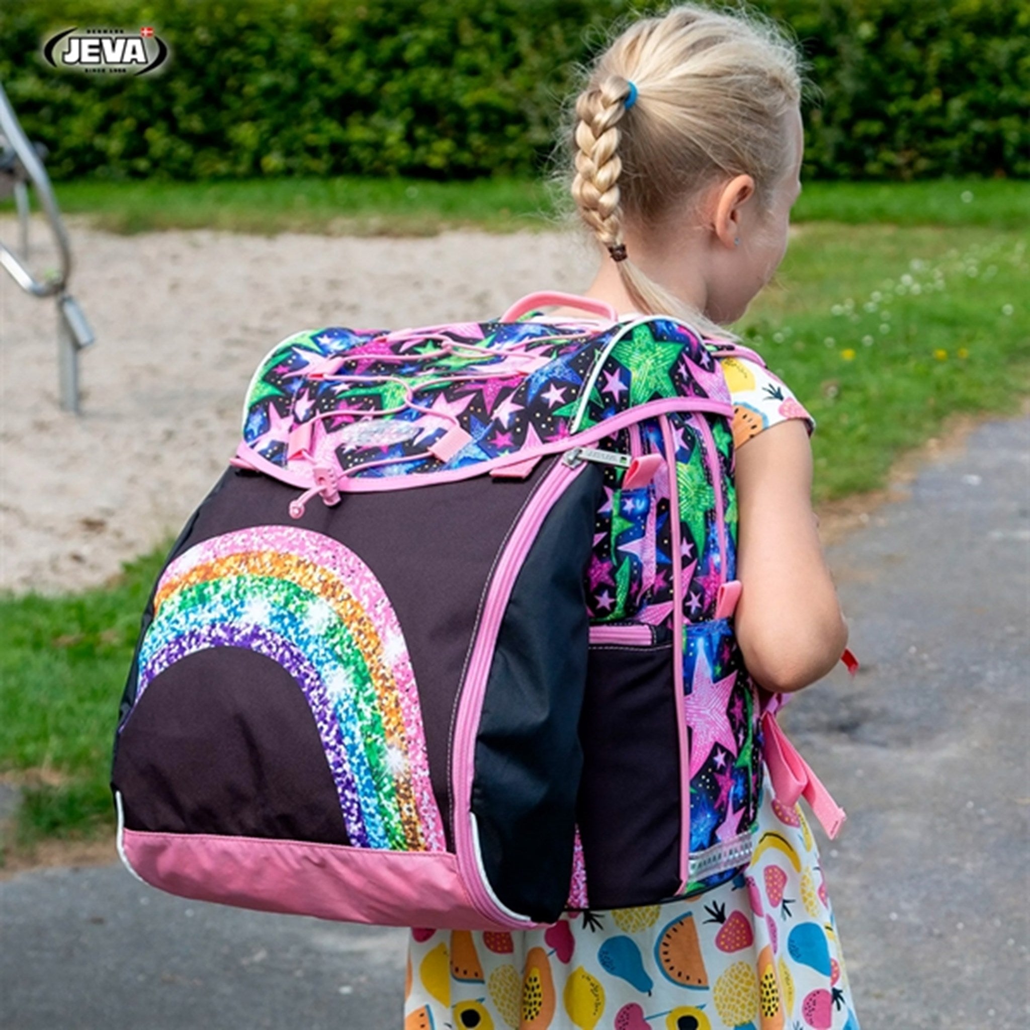 JEVA School Bag Rainbow Alicorn 2