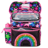 JEVA Intermediate Skoletaske Shimmer Rainbow