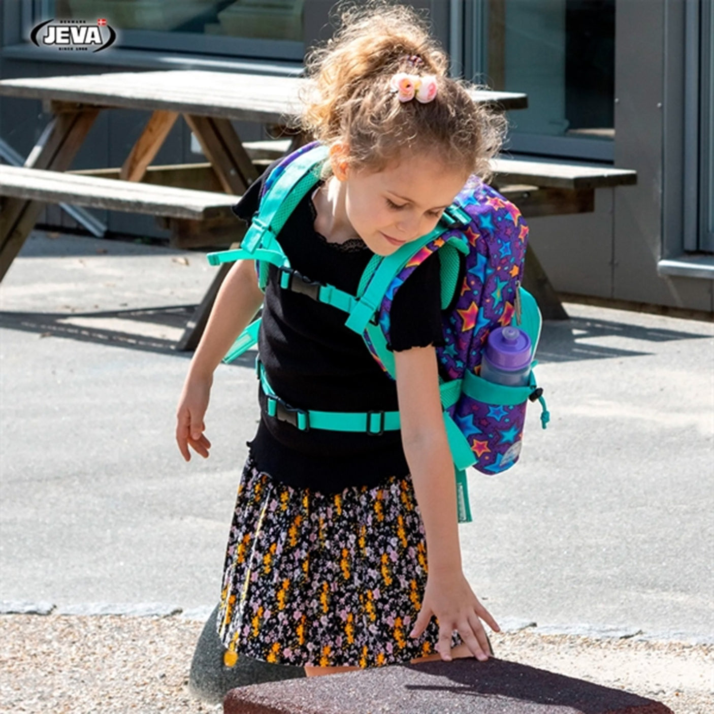 JEVA Start Up Skoletaske Unicorn Candy