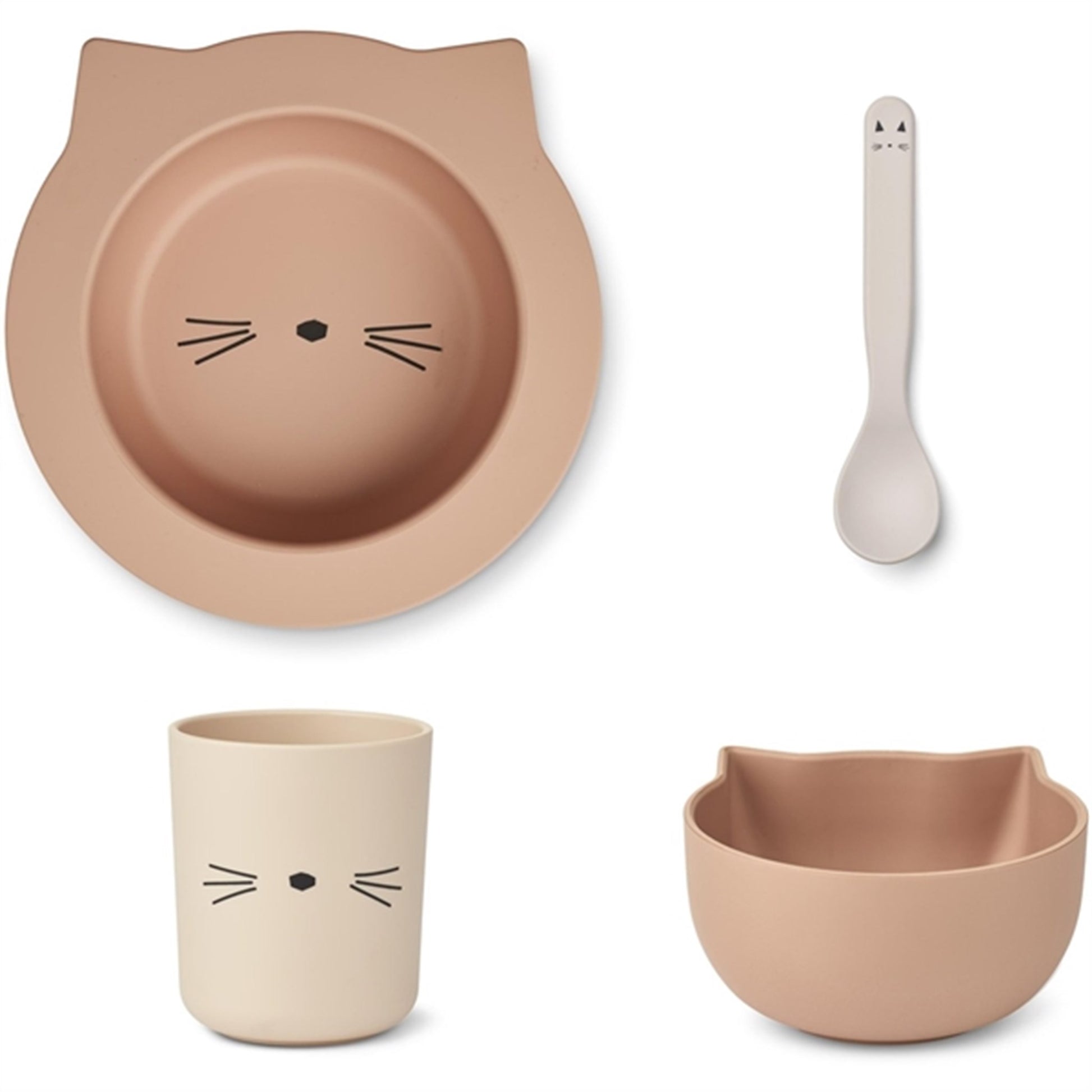 Liewood Joana Dinner Set Cat/Tuscany Rose Multi Mix