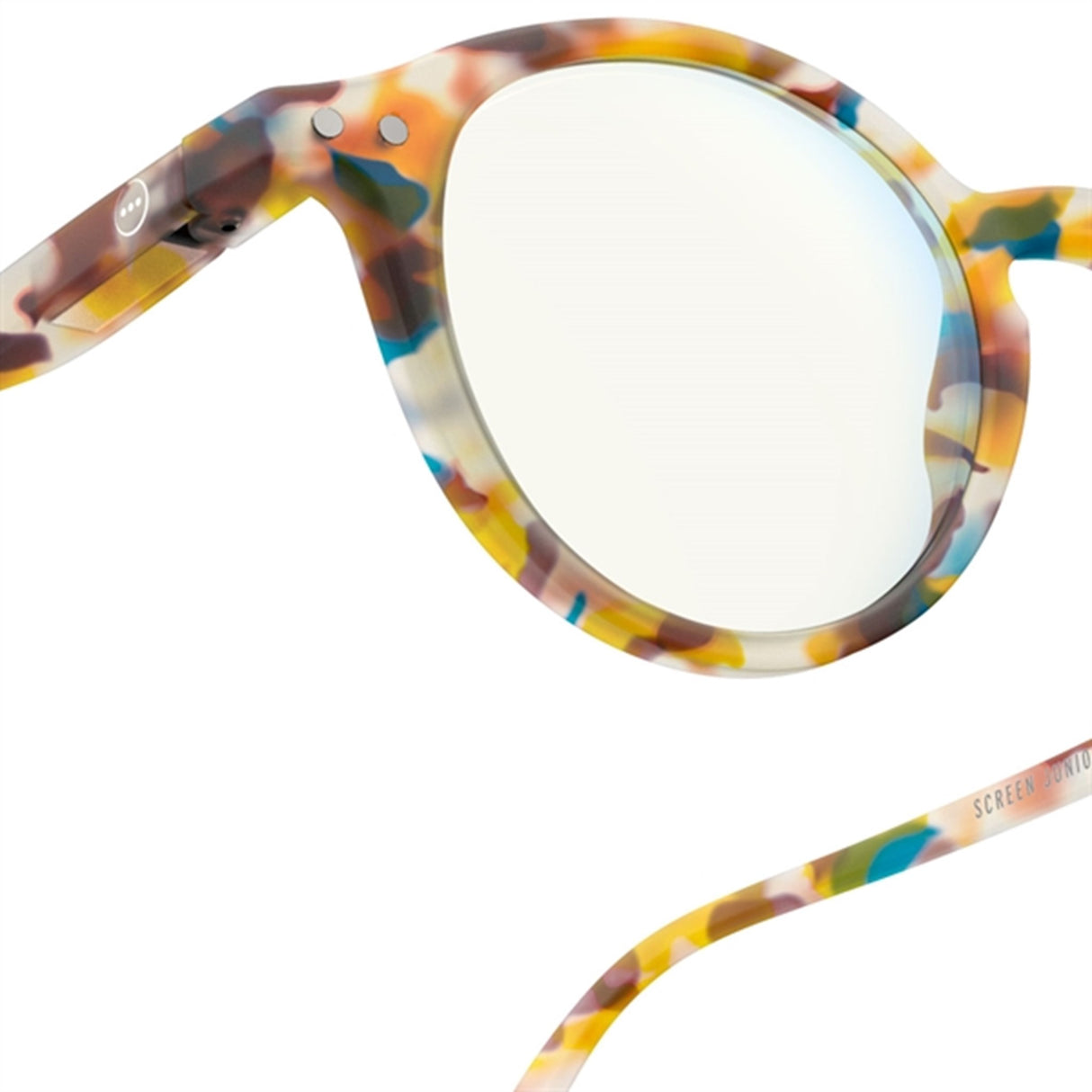 Izipizi Junior Screen Glasses #D Blue Tortoise Soft 0