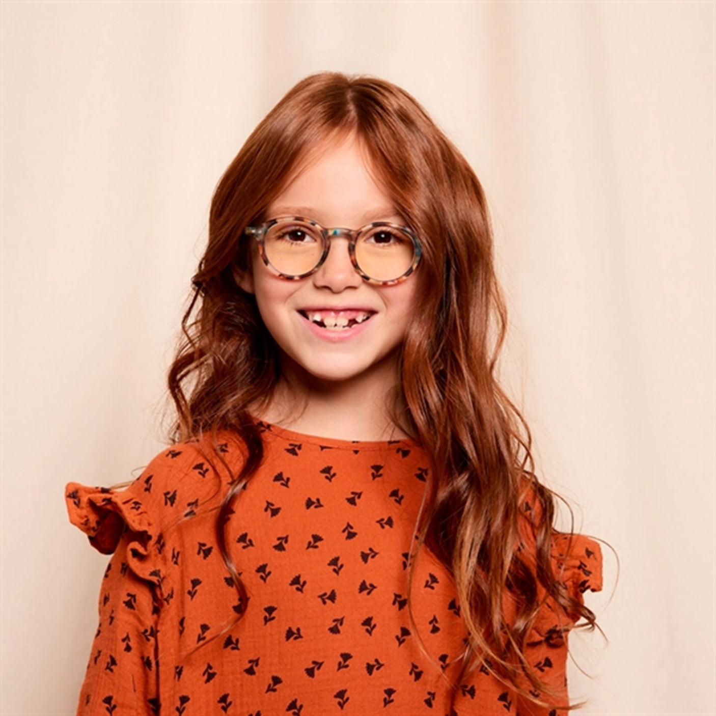 Izipizi Junior Screen Glasses #D Blue Tortoise Soft 0