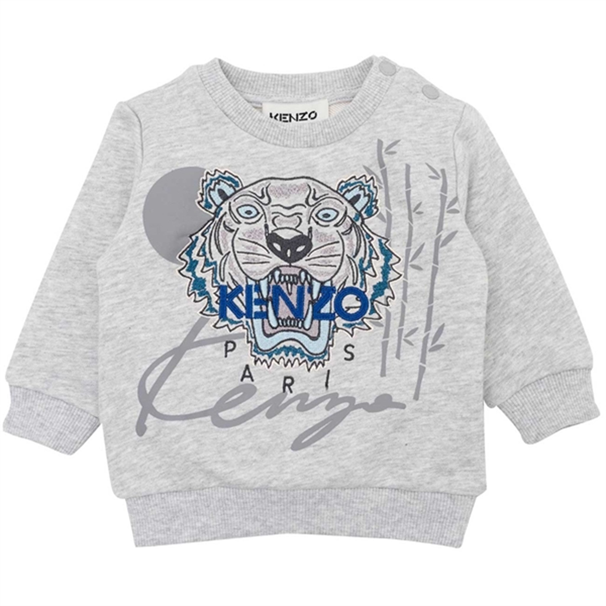 Kenzo Tiger Sweatshirt Light Grey Marl