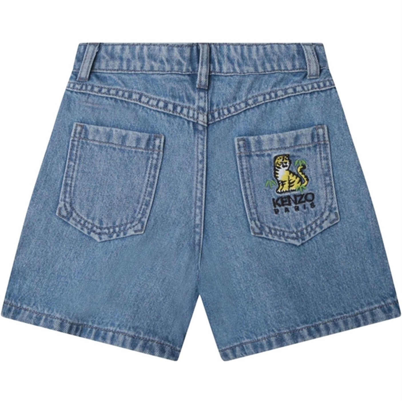 Kenzo Denim Shorts Pale Blue