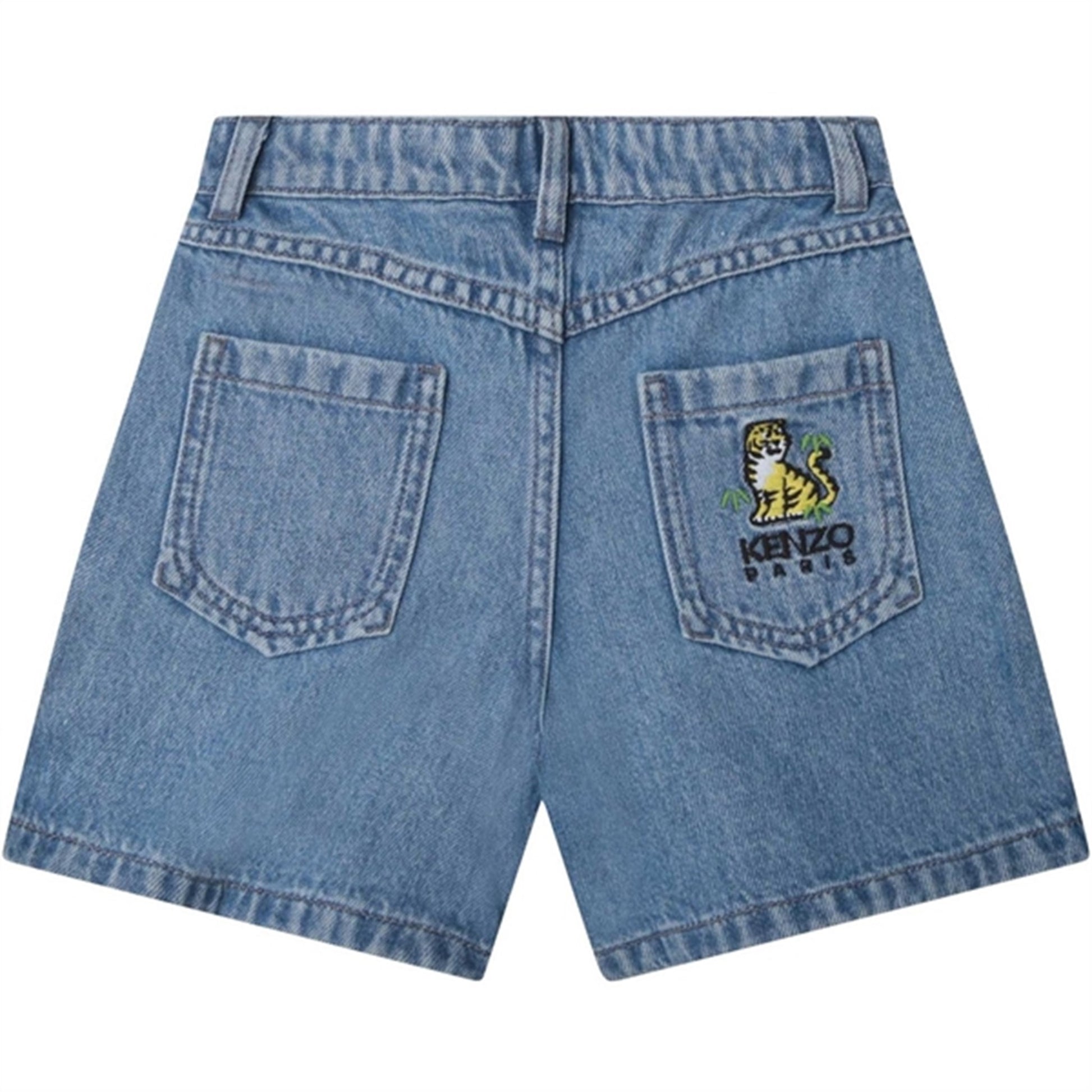 Kenzo Denim Shorts Pale Blue