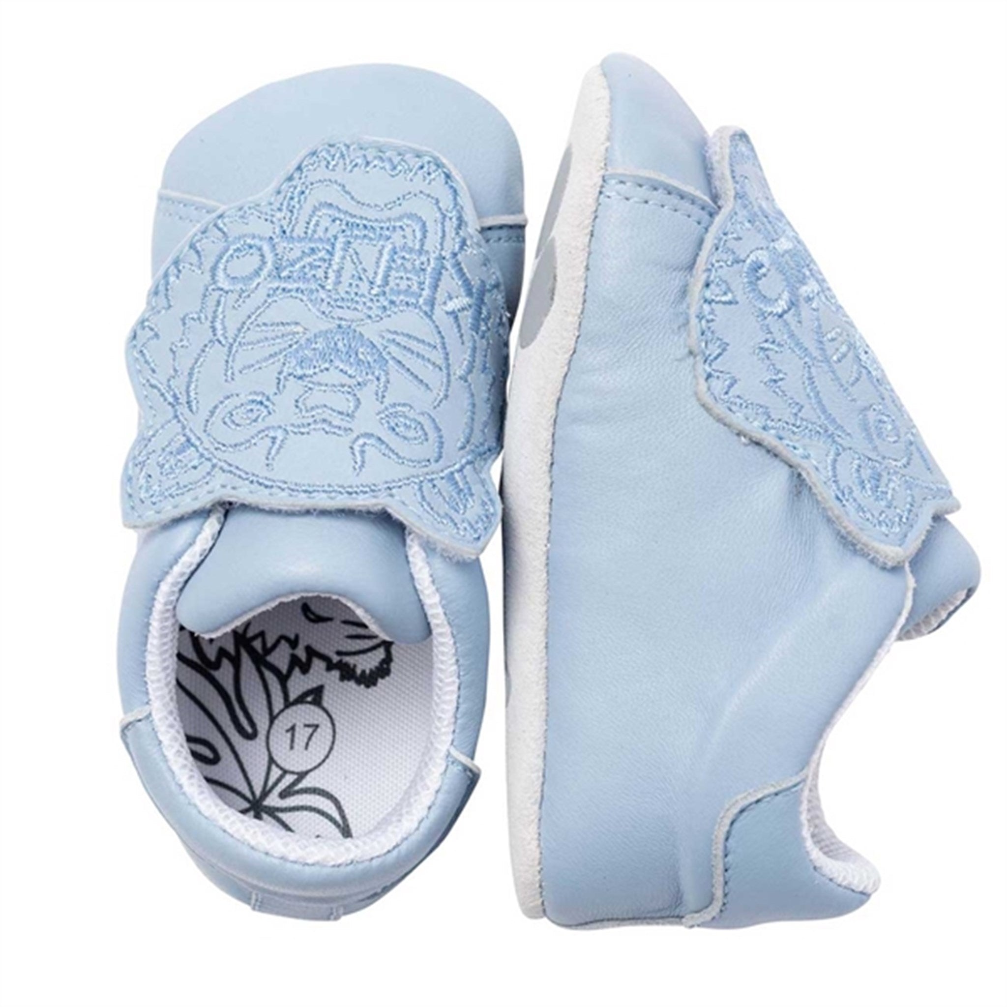 Kenzo Tiger Slippers Pale Blue 7