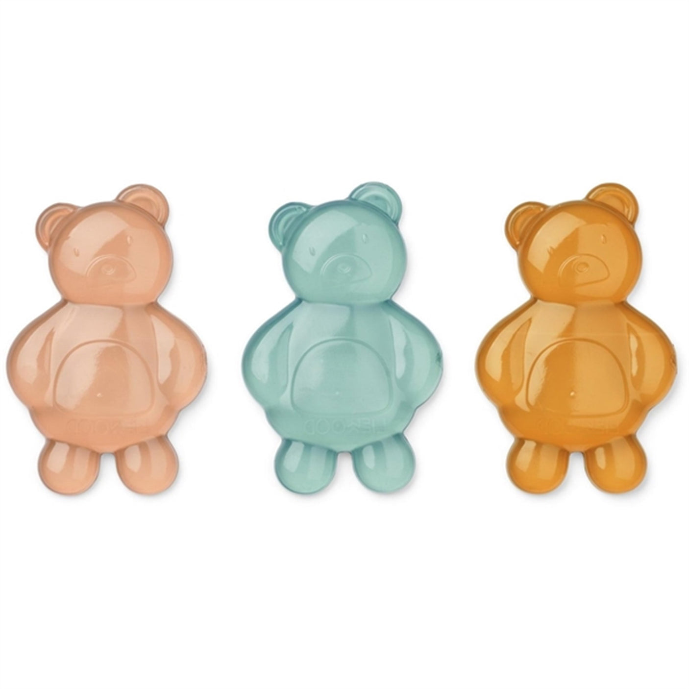 Liewood Kayden Mr Bear Reusable Lunch Box Cooler 3-Pack Mustard Mix