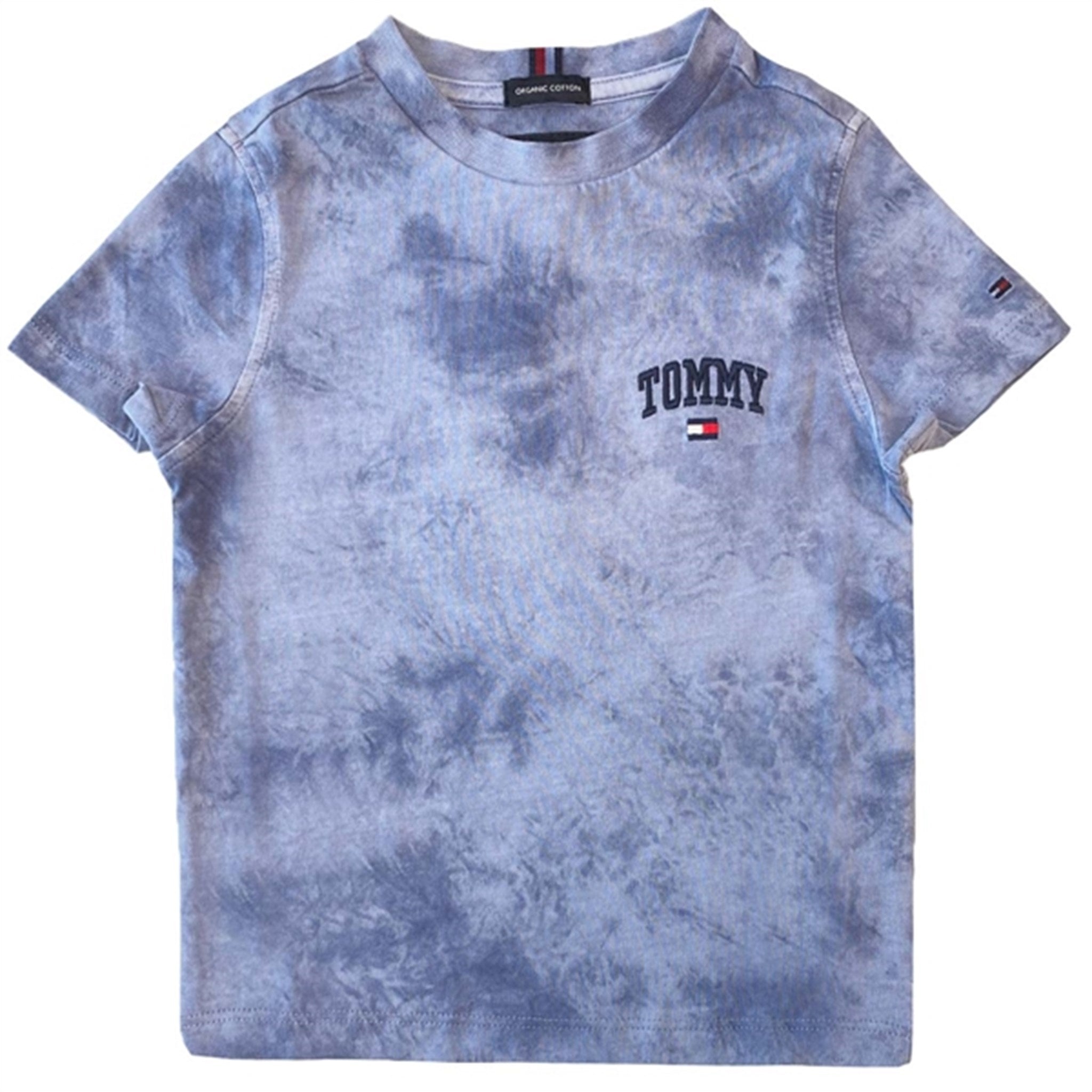 Tommy Hilfiger Tie-Dye Varsity T-shirt Twilight Navy