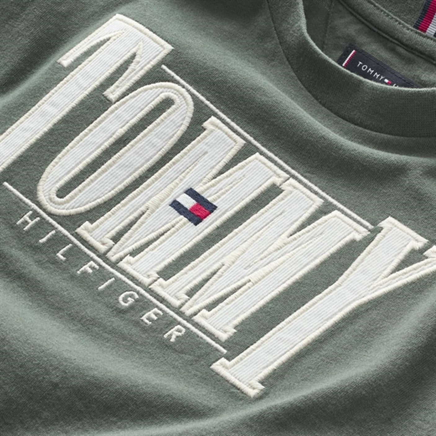 Tommy Hilfiger Cord Applique Tee L/S Avalon Green 2