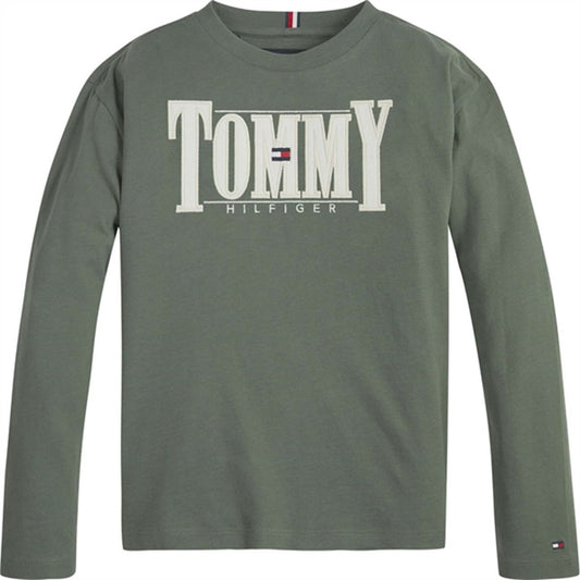 Tommy Hilfiger Cord Applique Tee L/S Avalon Green