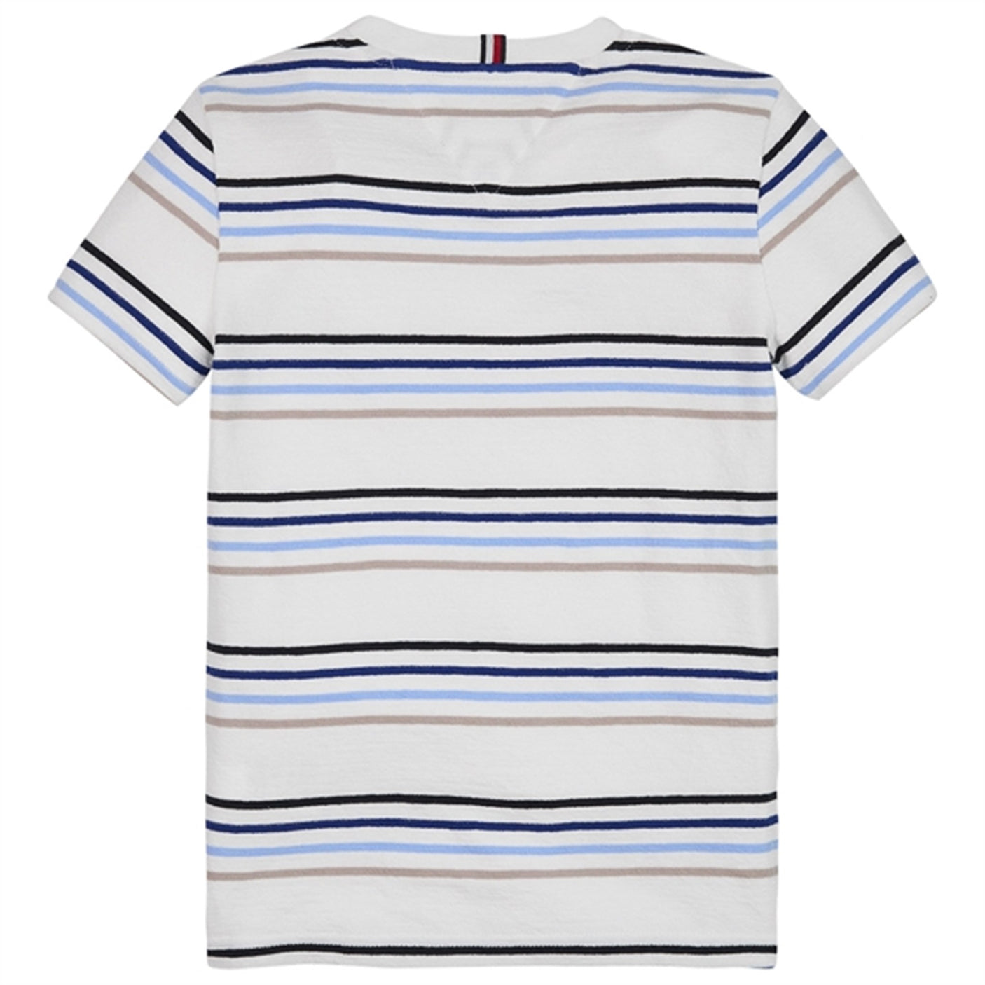 Tommy Hilfiger Stripe Crepe Jersey T-Shirt White Stripe Multi