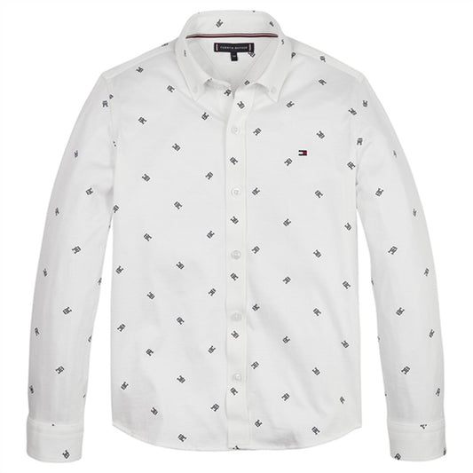 Tommy Hilfiger Monogram Jersey Shirt White Allover