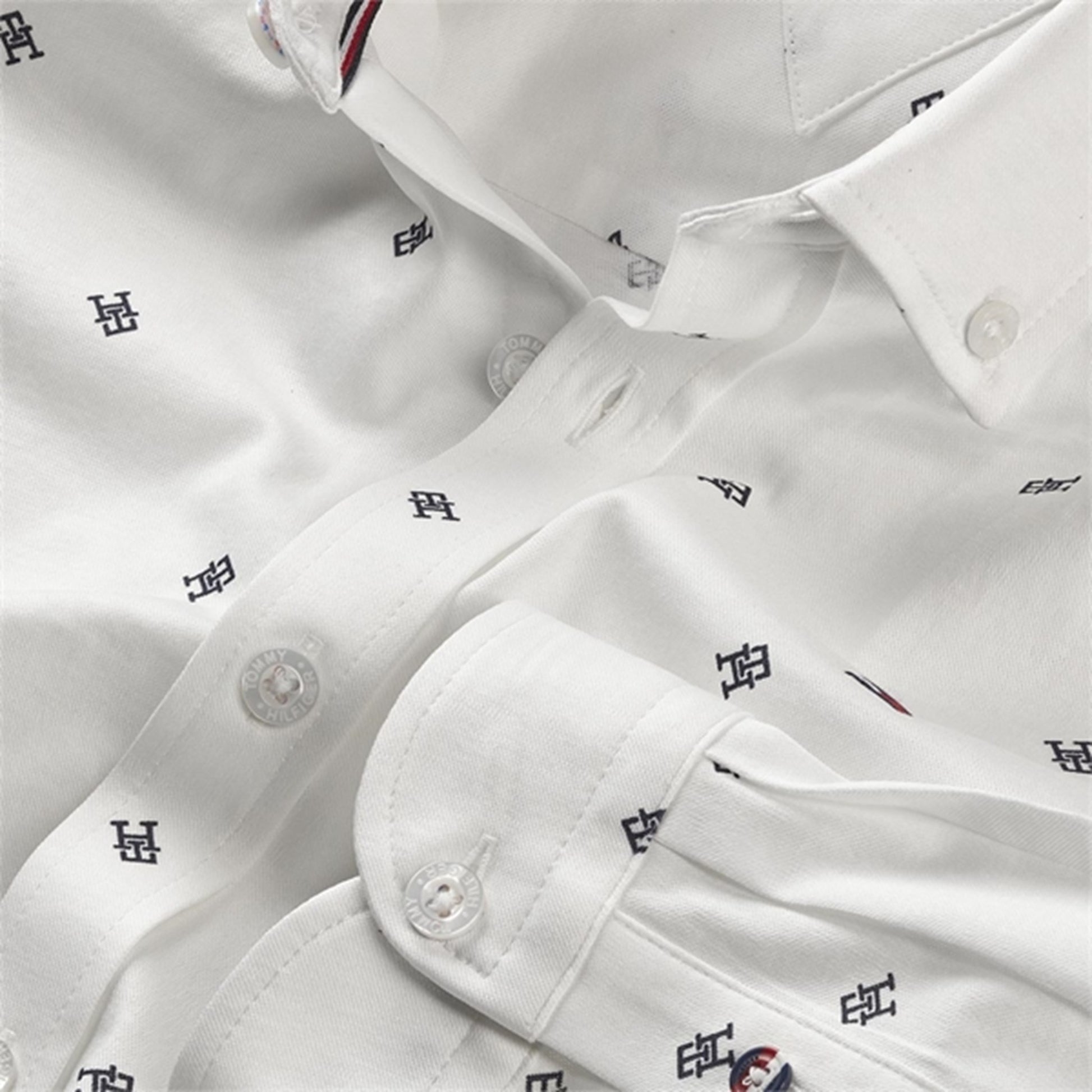 Tommy Hilfiger Monogram Jersey Shirt White Allover
