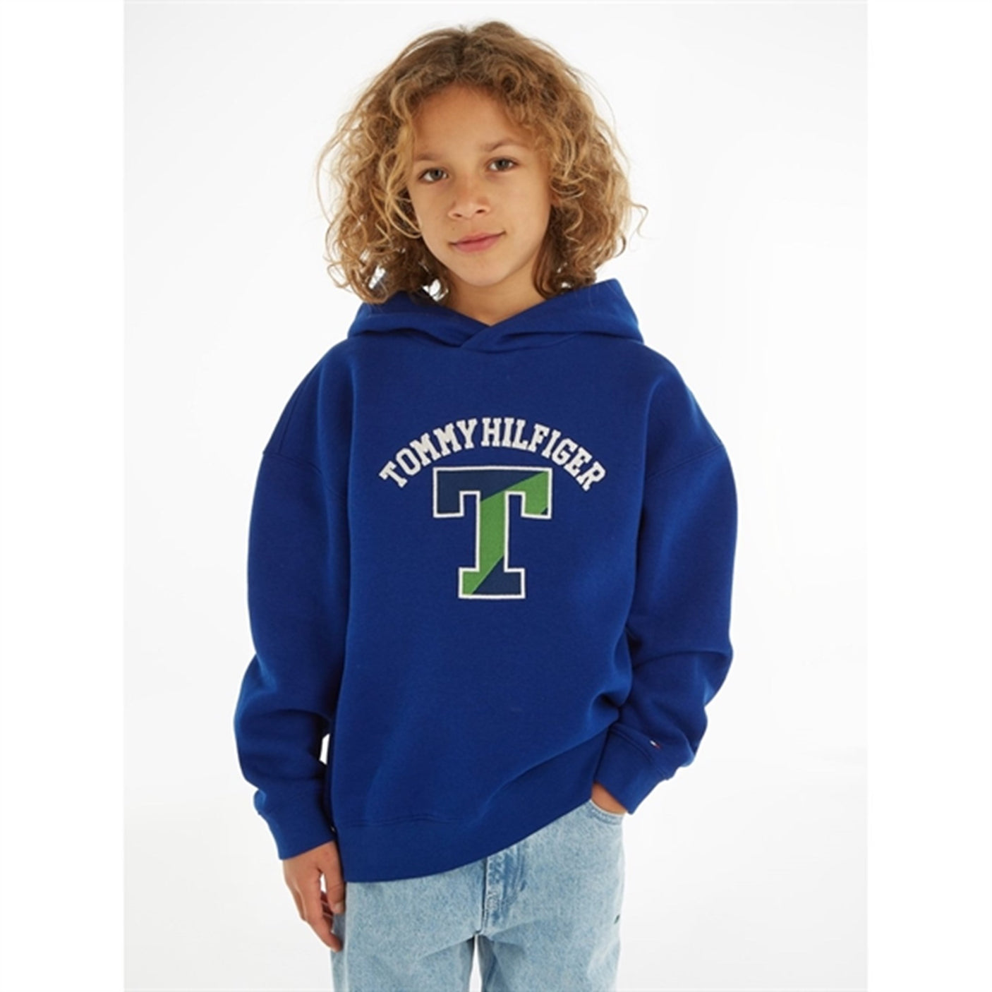 Tommy Hilfiger T Varsity Hoodie Navy Voyage