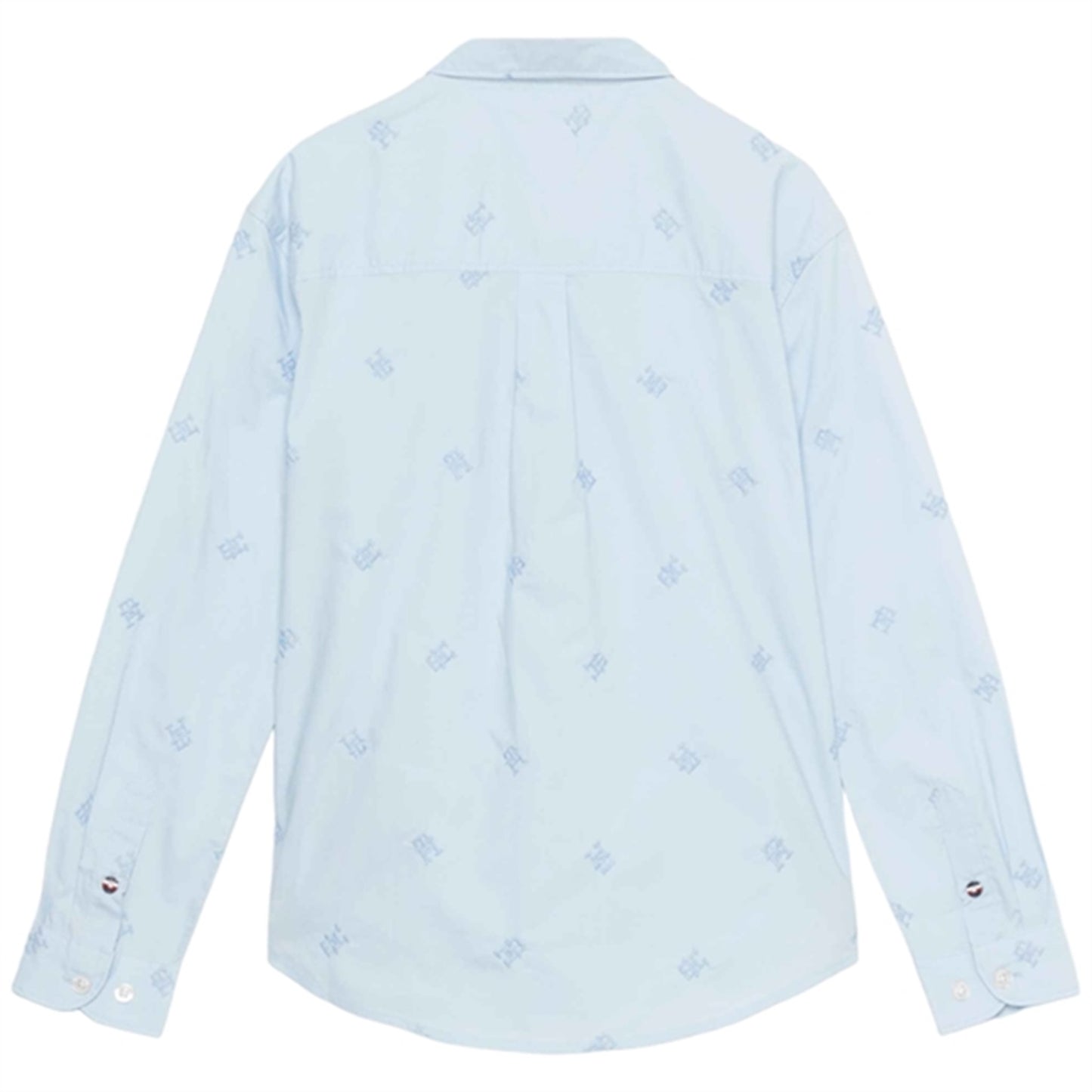 Tommy Hilfiger Monogram Embroidery Shirt Calm Blue