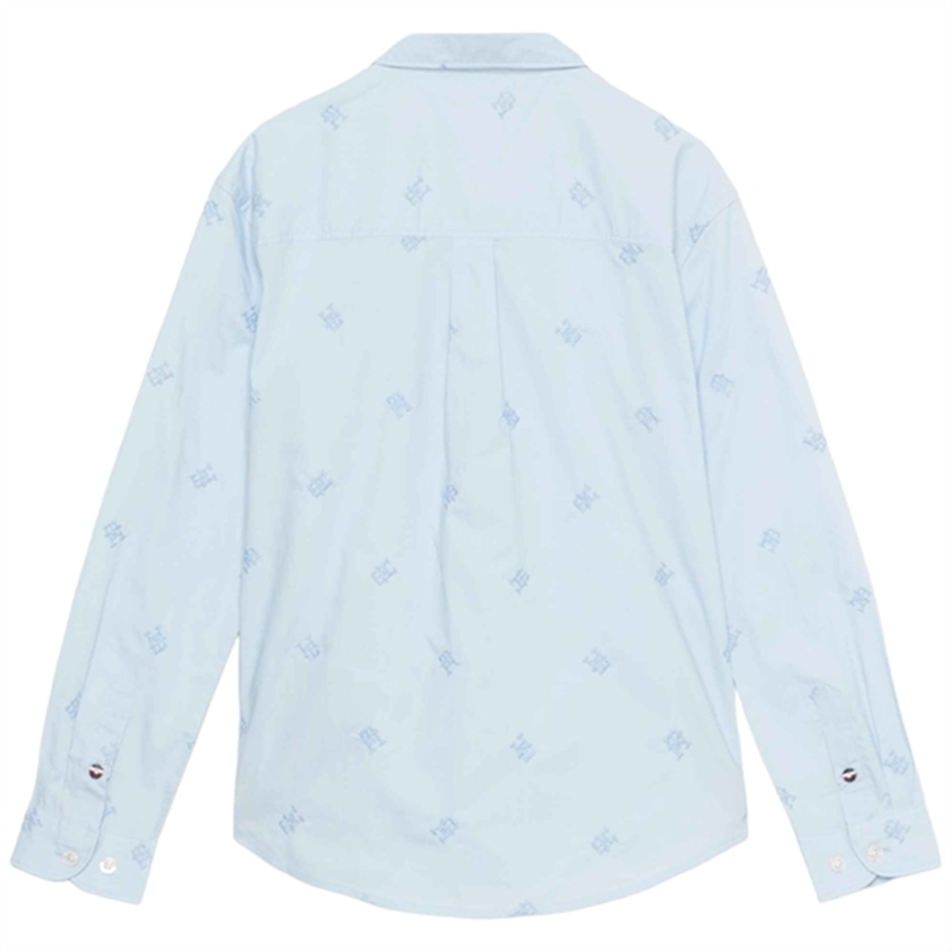 Tommy Hilfiger Monogram Embroidery Shirt Calm Blue
